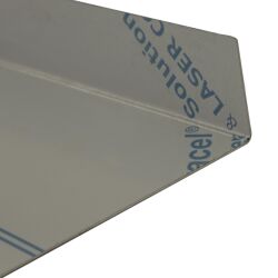 1-3 mm in lamiera di acciaio inox 1.4301 K240 massa un foglio laterale 1200 x 27