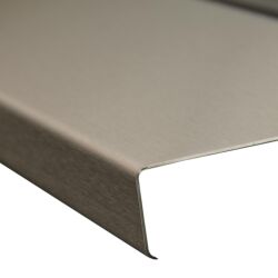 1-3 mm chapa de acero inoxidable 1.4301 K240 esmerilado una hoja lateral 1200 x 27