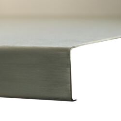1-3 mm in lamiera di acciaio inox 1.4301 K240 massa un foglio laterale 1800 x 18
