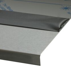 1-3 mm in lamiera di acciaio inox 1.4301 K240 massa un foglio laterale 1800 x 18