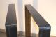 rapa mensalis Design industriel Cadre de table noir Acier brut 70 x 73