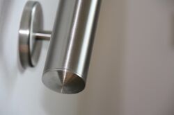 Stainless steel handrail V2A grain 320 polished up to 2000 mm 42,4 1400