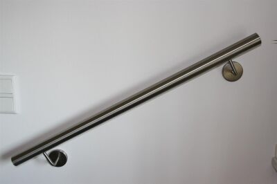 Stainless steel handrail V2A grain 320 polished up to 2000 mm 42,4 1700