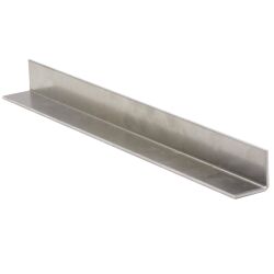 Aluminium angle from 1mm sheet and with visible side outside