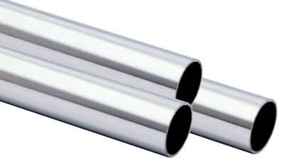 200 cm 2 m Tubo tondo in acciaio inox V2A rettificato 42,4 x 2,0 mm