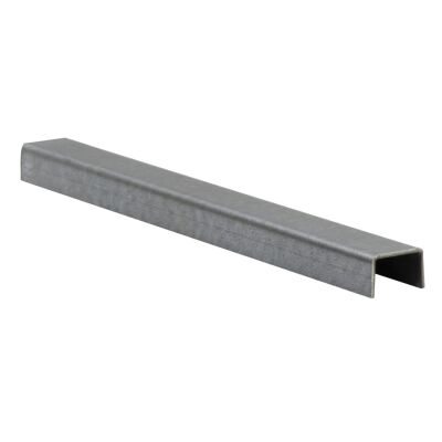 U-Profil Stahl schwarz Länge 1250mm 20x20x2mm scharfkantig