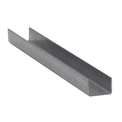 Stahl verzinkt Blech 0,8mm 2x 90° gekantet U-Z Abdeckprofil Metall Schutzleiste 