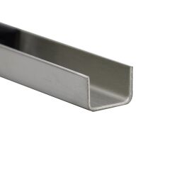 Aluminium U-Profil gekantet Kantenschutz Eckschutz Schiene Abdeckprofil nach Maß