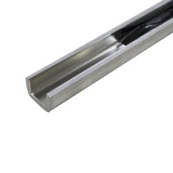 Aluminium U-Profil gekantet Kantenschutz Eckschutz Schiene Abdeckprofil nach Maß