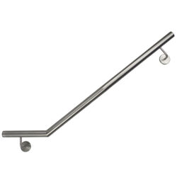 Stainless steel handrail angled V2A staircase handrail...