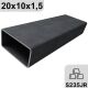 20 x 10 x 1,5 from 1000 - 2000 Rectangular tube Steel Profile pipe Square tube  1100