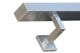 Stainless steel handrail Rectangular AISI 304 50 x 30 grain 240 ground Length 500 mm