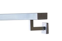 Stainless steel handrail Rectangular AISI 304 50 x 30 grain 240 ground Length 1100 mm