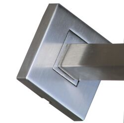 Stainless steel handrail Rectangular AISI 304 50 x 30 grain 240 ground Length 1100 mm