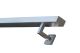 Stainless steel handrail Rectangular AISI 304 50 x 30 grain 240 ground Length 2900 mm