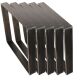 Tischkufen Industriedesign Tischgestell schwarz Rohstahl 80 x 73 Design 5 Stück