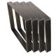 Tischkufe Industriedesign Tischgestell schwarz Rohstahl 70 x 73 Design 4 Stück