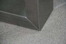 rapa hortus tavolo con struttura in acciaio inox V2A 80 x 73