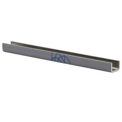 U-profile of 2mm aluminum sheet bent with visible side outside