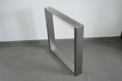 rapa hortus tavolo con struttura in acciaio inox V2A 70 x 46