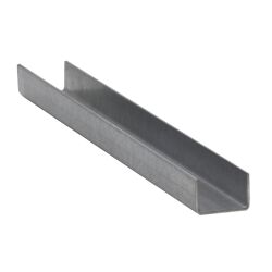 Galvanizada U-profile de chapa de acero galvanizada de 1mm bordeada al tamaño del cliente