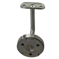Stainless steel handrail support with screw-on plate...