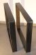 Tischkufe Industriedesign Tischgestell schwarz Rohstahl 100 x 73 Design | 1 Stück