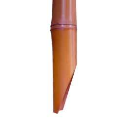 Garden torch bamboo brown in display, 155cm height