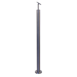 Freestanding stainless steel handrail post