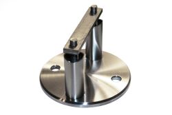 Stainless steel wall mounting 1.4301 ground for tube 42,4mm 100Ø