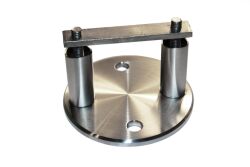 Stainless steel wall mounting 1.4301 ground for tube...