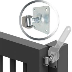 Gate ribbons door hinges 90 x 90 mm plate to screw M18 gate hinge adjustable