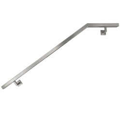 Stainless steel handrail angled square AISI304 Staircase...