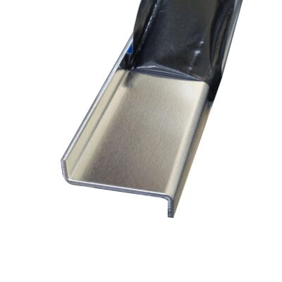 Aluminium Z-Profil gekantet Kantenschutz Kantblech Abdeckung 1,5mm