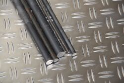 Barras de acero redondo 6 mm material hierro redonde acero S235JR (300mm)
