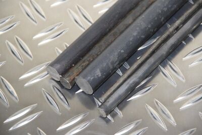 Barras de acero redondo 6 mm material hierro redonde acero S235JR (400mm)