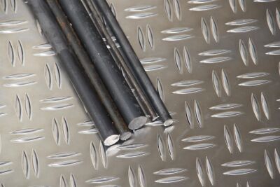 Barras de acero redondo 8 mm material hierro redonde acero S235JR (100mm)