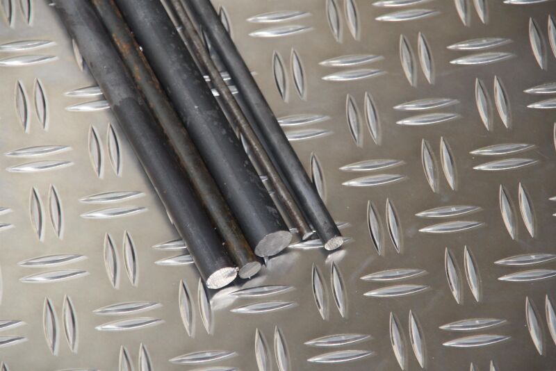 aluminio, 40 x 40 mm, corte hasta 1200 mm, 50 mm Barra cuadrada 
