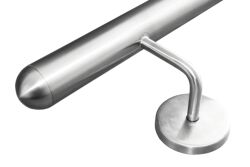 Stainless Steel Handrail 304 for Stairs 1.67" diam x 4-3" Satin Brushed Finish