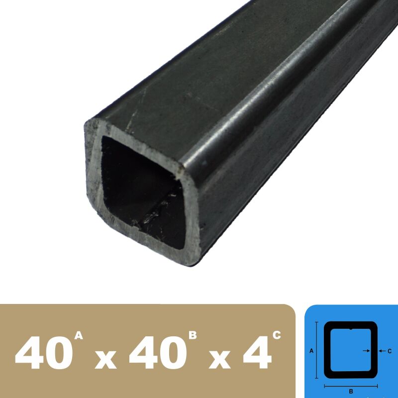 Stahl Quadratrohr 50 x 50 x 2 mm 1000 mm lang 