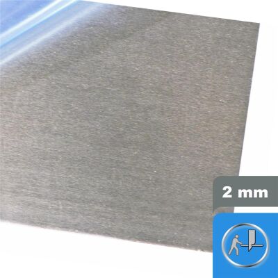 2mm sheet in various dimensions up to 1000x1000mm, 1,06 €