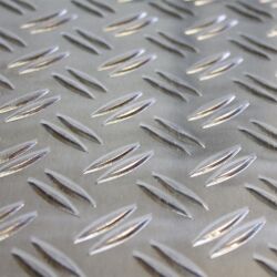 1,5/2mm Aluminium Tread Plate Duett Sheet metal blank