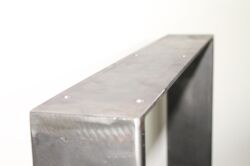 Industrieel design Tafelframe Tafellopers zwart Ruw staal 60 x 70