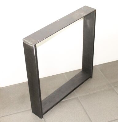 Tischkufe Industriedesign Tischgestell schwarz Rohstahl Design 016 1 Stück