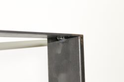 Tischkufe Industriedesign Tischgestell schwarz Rohstahl Design 016 1 Stück