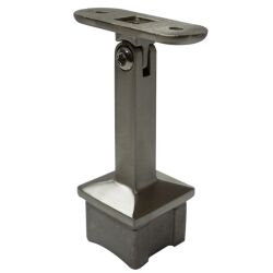 Stainless steel handrail support for square posts with...