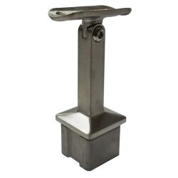Stainless steel handrail support for square posts with...