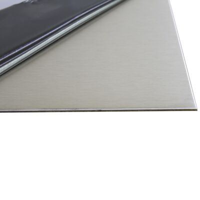3 mm stainless steel sheet V2A 1.4301 K240 ground one side foil 100 100