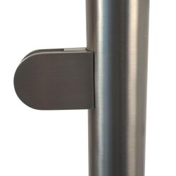 Paletti di ringhiera in acciaio inossidabile per il riempimento del vetro Montaggio a pavimento Fine post a destra 1000mm 8mm