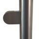 Stainless steel railing posts for glass infill Wall mounting End post right 1100mm 8mm
